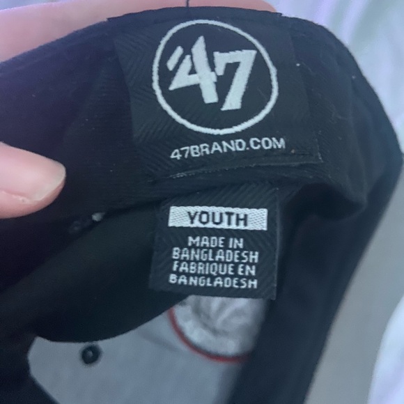 ☾.݁ᛪ༙ Youth 47 Brand Toronto Raptors Black Cap - Picture 7 of 8